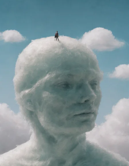 <lora:ccnd:0.8>a person made out of ccnd, surreal background