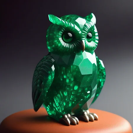emeraldmorph, an owl