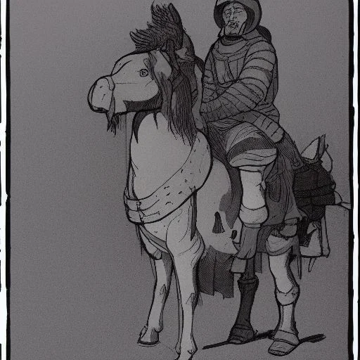 a man on a horse conner-fawcett-style