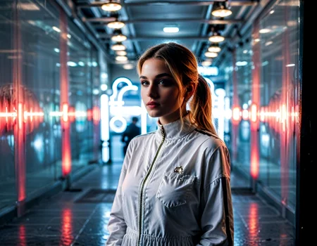 (real life, cinematic, 1girl, cute, gorgeous blonde white 18yo girl, ponytail, alluring face, sexy, makeup, (wide hips, big ass), bodysuit), score_7_up, score_8_up, score_9_up, detailed beautiful city scape, bloom, volumetric lighting, <lora:Beautiful face_alpha1.0_rank4_noxattn_last:.78>, <lora:Neon_Scene:0.91> neonscene, reflection, glowing, neon light everywhere, neon lights