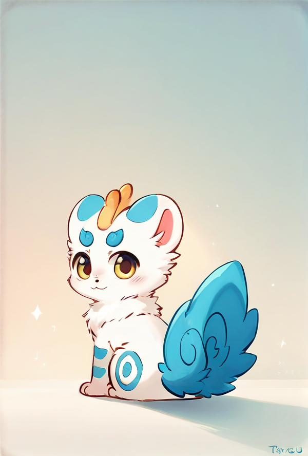 score_9, score_8_up, score_7_up, rating_safe, source_furry, cute, feral, <lora:Tianlu_Fabulous_Beasts_Pony:0.9> tianlu_f4bulousb3asts, pixiu, sitting, looking back