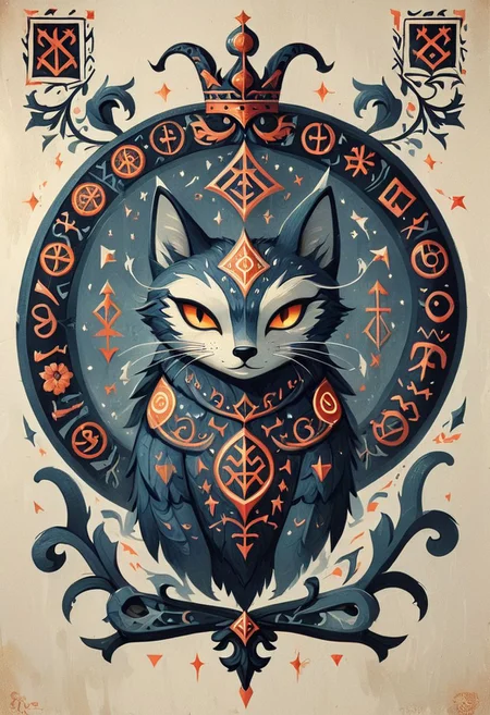 *snoo* 
Rosina Wachtmeister, 
Glowing Runes, Coat of Arms
daiton style, block print