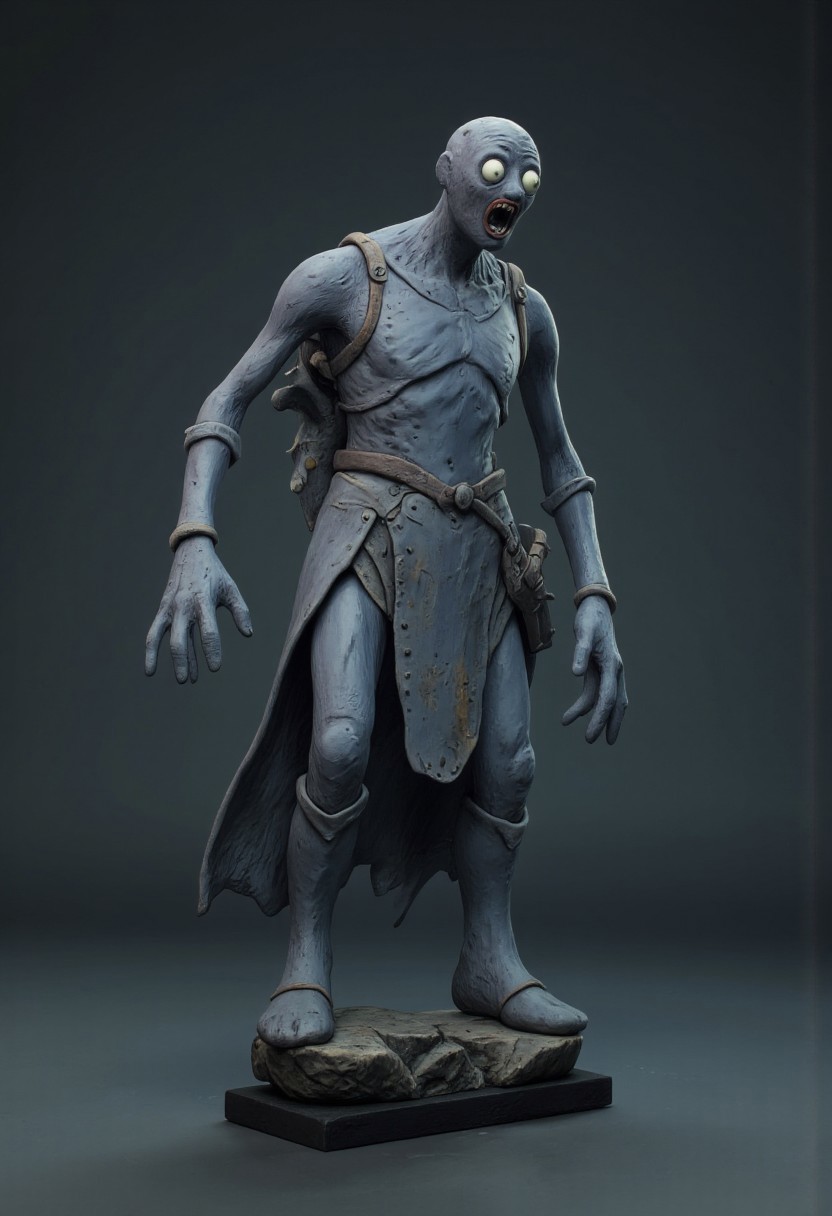 MikeFranchinastyle, DGC style, d4artstyle, d4concept, , bbstyle,, horror theme,, zbrush, ZBClay model of a gray sculpture, rofe
Set against a solid dark color background to emphasize its eerie unsettling unnatural form that emphasizes its silhouette. The medium is not a traditional painting or illustrative medium like watercolor or ink but rather a digital 3D rendering.
A knight