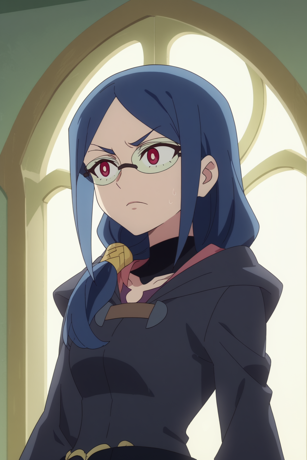score_8_up, score_7_up, anime screencap, perfection,  Ursula Callistis, solo, upper body <lora:Little_Witch_Academia-Ursula_Callistis-PDXL:0.8>