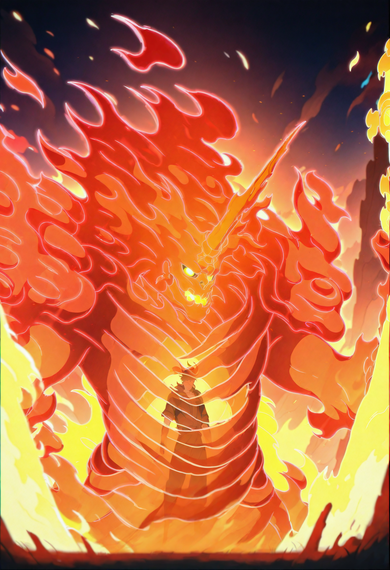 masterpiece, best quality,
1boy, male focus, solo,
 <lora:Susanoo V11 [IL]:1.0> susanoo, glowing, transparent