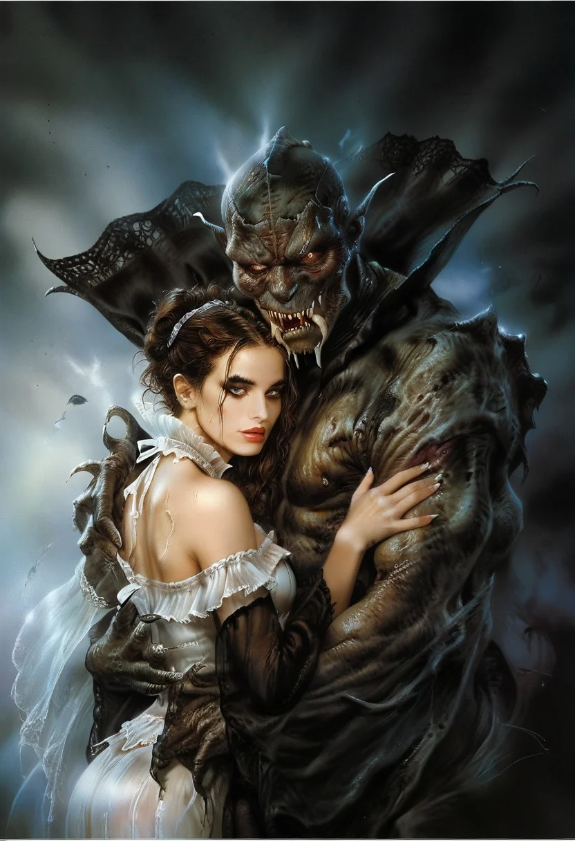 score_9, score_8_up, score_7_up, score_6_up, semi-realistic, dvr-gs, MonsterLove. Hug.
BREACK.
(1boy), male monster.
BREACK.
(1girl), sexy makeup, ((Ruff)).
