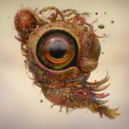<lora:SDXL_Style_by_Naoto_Hattori_Sa_May_V4:1> Style by Naoto Hattori a multicolor buterflay