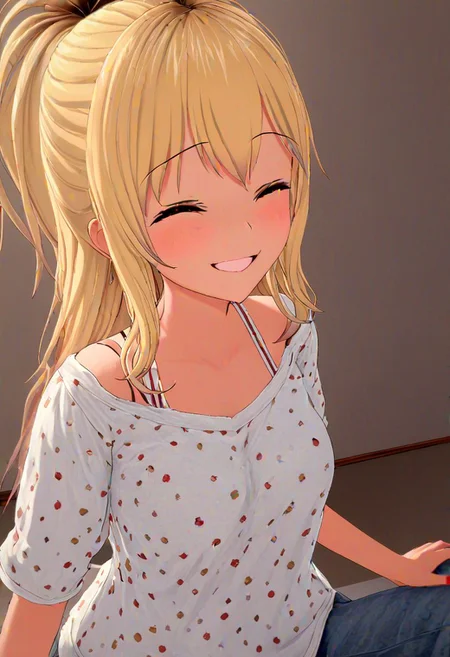 high quality, high detail, 1girl, beautiful girl, joy, happy, laugh, realistic lighting, very detailed drawing, full body,blonde hair