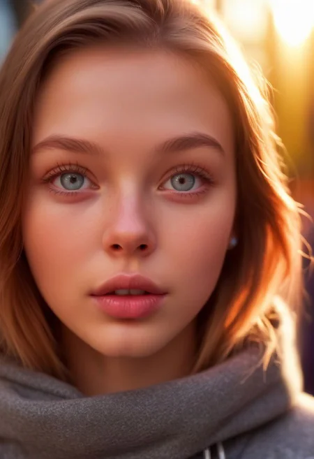 Bonnie, anna, highly detailed face, big lips, russian girl,(bokeh:1.3), sharp, ultra detailed, lens flare, dream like art, ultra realistic, ultra detailed clothing, ultra detailed shadows, vibrant, ultra detailed lighting