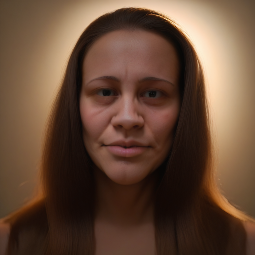 1girl, close-up, headshot, detailed face, realistic eyes, neutral expression, soft lighting, highly detailed skin texture, highres, realistic style, looking at viewer