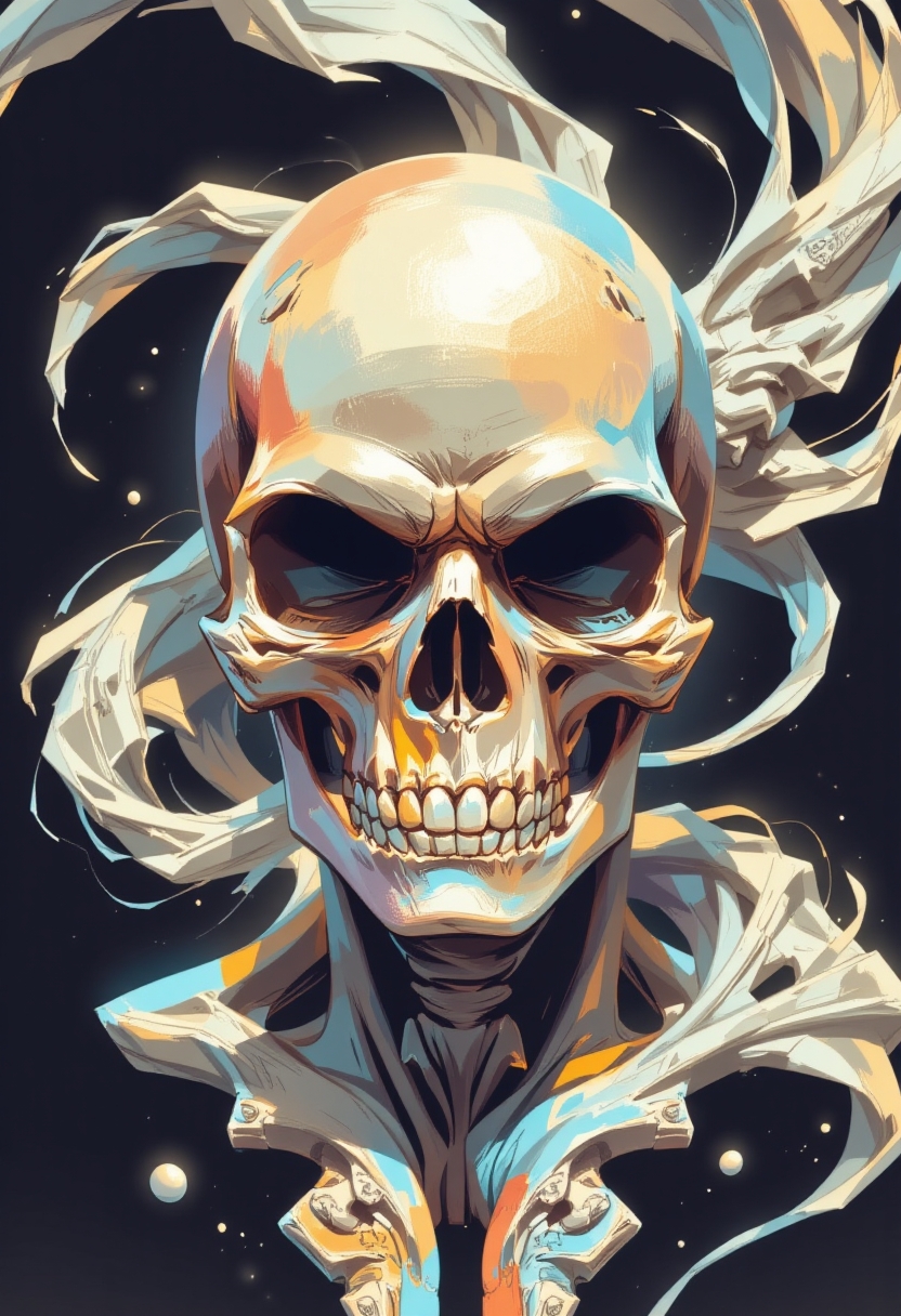 designing skullop,    Medium Shot, three-quarter view,  ,powerful artistic vision of . breathtaking masterpiece made by great artist. best quality, high resolution,<lora:flux\Organic Sauce - FLUX.safetensors:0.8:0.8> <lora:flux\enhance\style\aidmaNijiV6-FLUX-V0.1.safetensors:0.6:0.6>,dramatic angle,  masterpiece, 8k, hyper detailed,