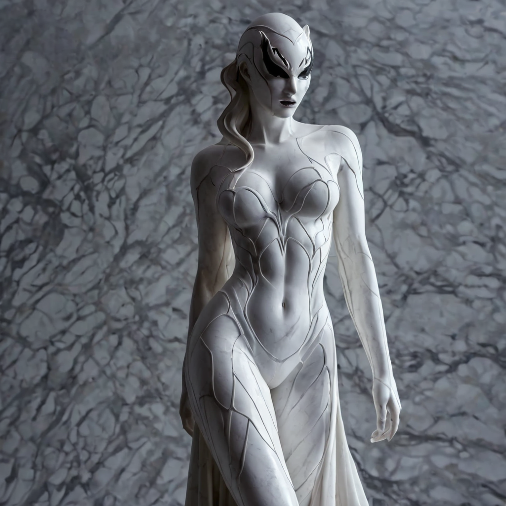 UHD, 4k, ultra detailed, cinematic, a photograph of  <lora:perfection style:0.3>
 <lora:sculpture v2:0.9>
Marble sculpture statue of   <lora:Symbiote Style v2:0.5>
a woman with a venom costume standing in front of a wall Symbiote Style full shot
Marble sculpture style, epic, beautiful lighting, inpsiring