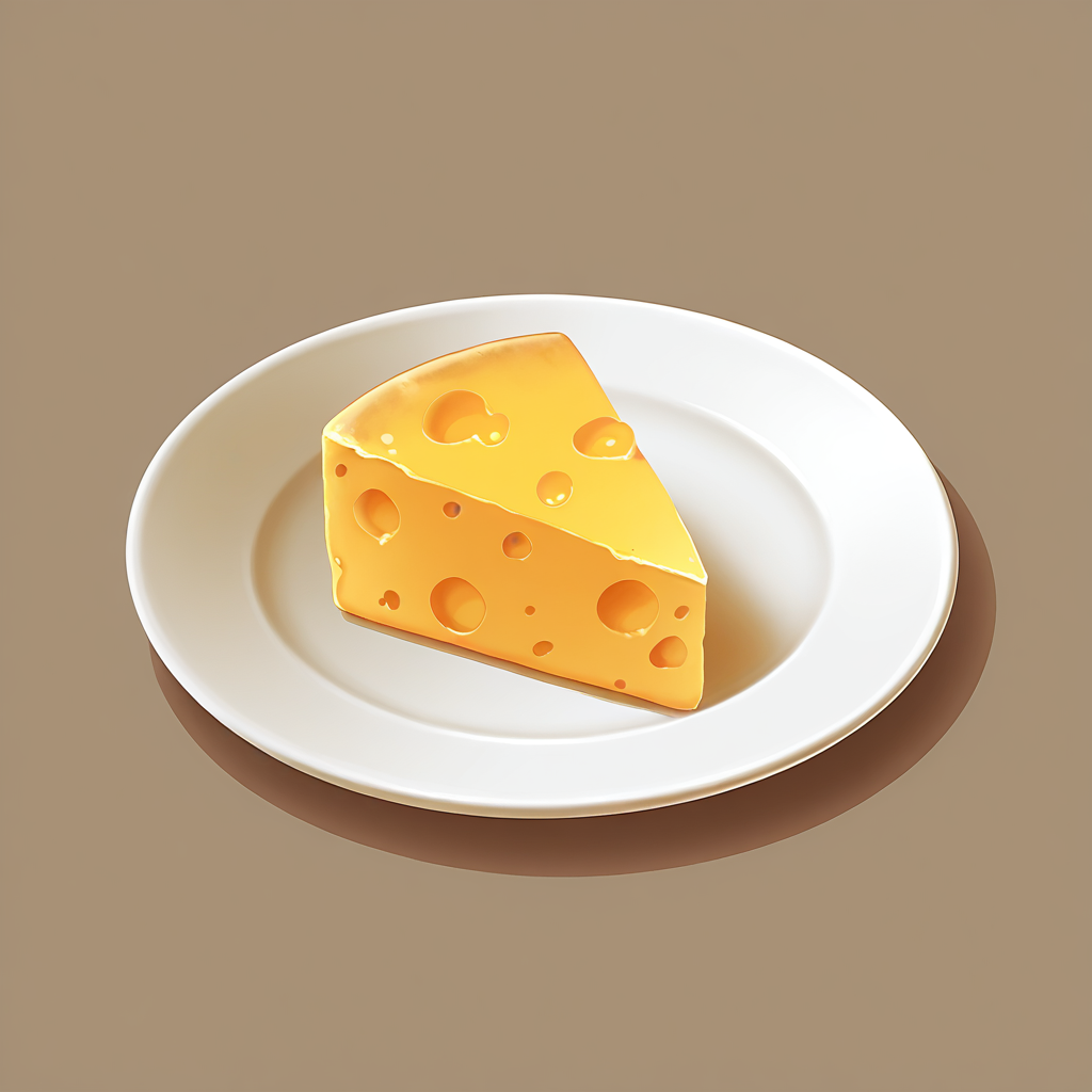 no humans, plate with cheese, solo, softic, simple background <lora:softic_r1:1>