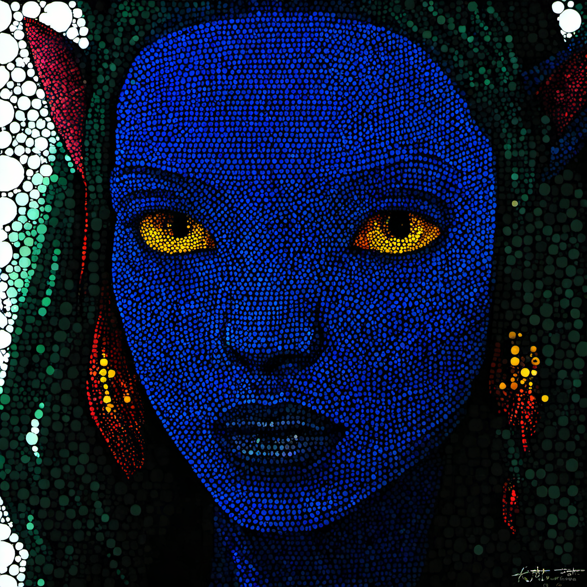 dotart, avatar girl face,closup,<lora:Dor_Art:1>