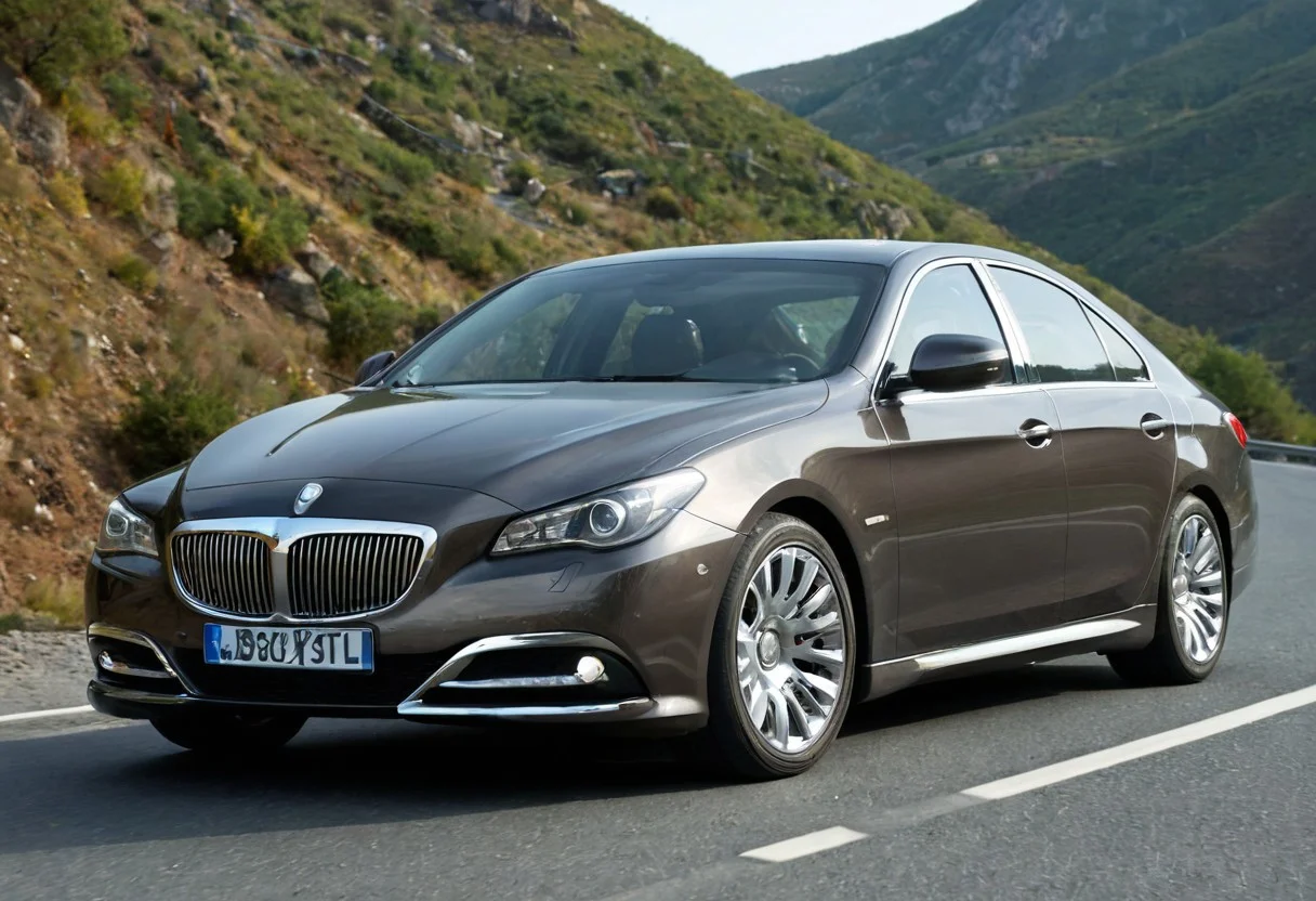 score_9, score_8_up, score_7_up, modern luxury sedan made from chrome-steel ball bearings, mountain road, detailed background, <lora:Balls_of_Chrome_Steel:0.1>, <lora:add-detail-xl:1>