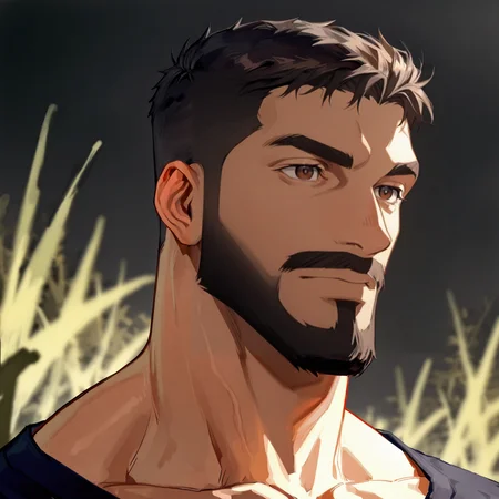 <lora:Mizrak__Castlevania_Nocturne:.75>, Mizrak, Facial Hair, Mustache, Beard, Brown eyes,
(very short hair, beard, bara, mature, facial hair, stubble, beard, full beard, sideburn, beard, a lot of beard, ), facial hair,male focus, muscular male, muscular male, bara, mature,  bara, mature, aixiwuganda_(20222192), very awa, masterpiece, best quality, absurdres, newest, perfect quality, detailed background, intricate details,
<lora:slider_Body Type_alpha1.0_rank4_noxattn_last:3><lora:Anime Summer Days 2 Style SDXL_LoRA_Pony Diffusion V6 XL:.6><lora:slider_cfg_scale_boost:.7><lora:Artist6p:.55>, Artist6p, Artist04p,<lora:slider_il_brightness_slider_d1:-1><lora:slider_il_contrast_slider_d1:-1><lora:slider_DarkSlider1.2_alpha1.0_rank16_full_300steps:-.6>