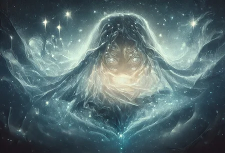 score_9, score_8_up, score_7_up, score_6_up, score_5_up, score_4_up, <lora:Starry_Morph_PonyXL:1> starry_morph a huge giant, cinematic film still of painting of (a beautiful jedi) movement, dynamic pose, elegant, (perfect detailed face, perfect detailed body, perfect detailed eyes:1.5), frowning eyebrows, rimlighting, uncluttered background, epic atmosphere, realistic face, detailed mouth, detailed face, beautiful detailed eyes, , perfect body, color HD photo, 85mm, (full body, high quality photo, masterpiece), HDR, 8K resolution, analogue RAW DSLR, best quality, , vivid vibrant colors, intricate detail, realistic human hands, , street lamp, glow, (masterpiece) striking ground, wild field, dramatic lighting, otherworldly, best quality, oil painting, gloomy, fog, (epic art, , wind, action:1.5), darkness, total freedom, breath, , large wild spaces, dynamic, cinematic shot, (back lighting:1.4), (rim lighting:1.4) (wet ground, holding black holereflexions:1.3) (ring of fire:1.4) (arc of fire:1.4) black clothes, black gloves, goya2023 style 2, ,shallow depth of field, vignette, highly detailed, high budget, bokeh, cinemascope, moody, epic, gorgeous, film grain, grainy, ArsMJStyle, art nouveau, Hiori Light Art,starry_morph, ArsMJStyle, art nouveau, Hiori Light Art, Backlight, ral-exposure, reinbh, black hole, black hole in hand, holding black hole, giant monster