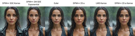 a beautiful woman standing in the rain