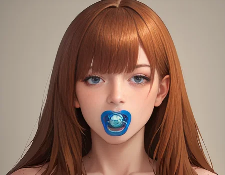 score_9,score_8_up,1girl,long hair,bangs,freckles,<lora:dummies:1>,pacifier,