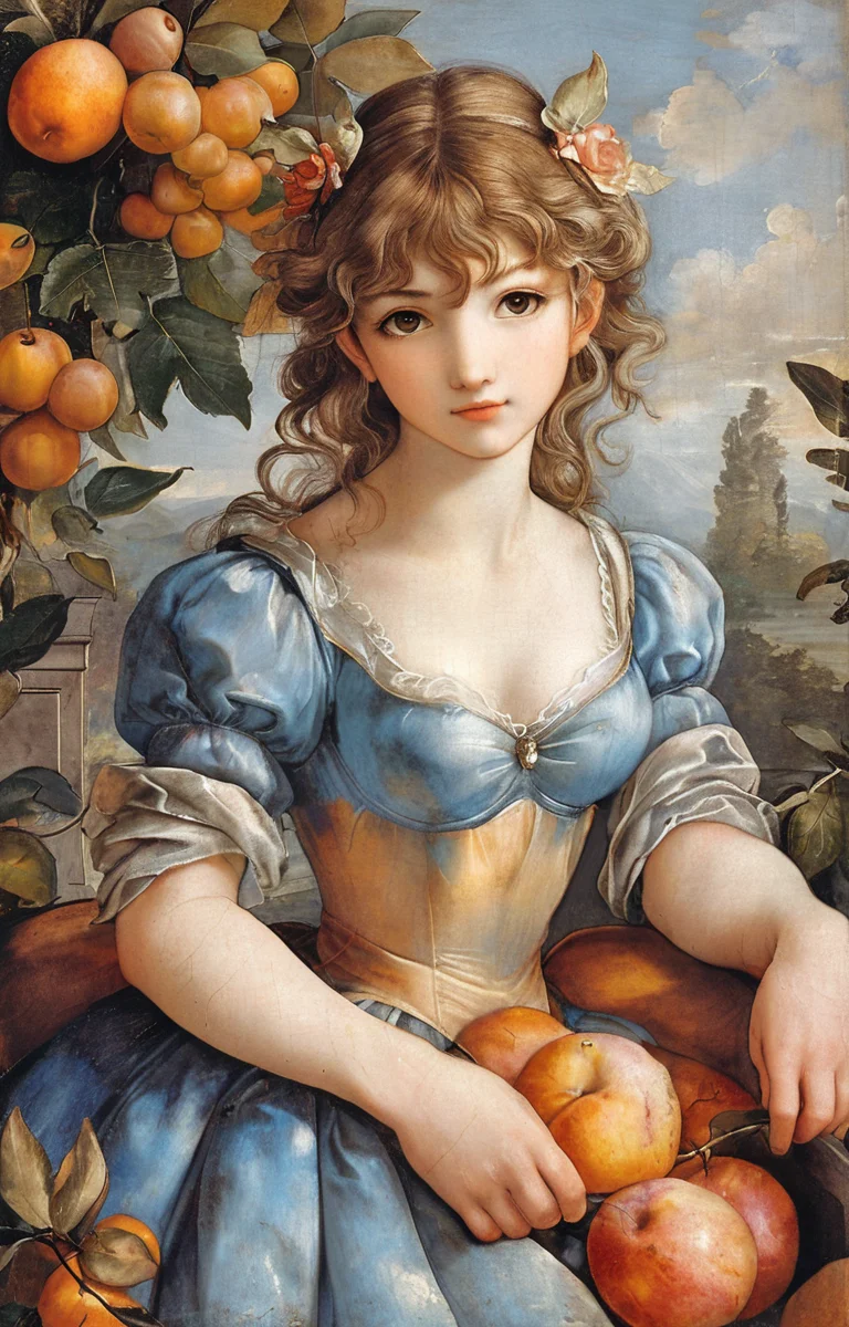 masterpiece,best quality,<lora:tbh193-sdxl:0.9>,illustration,style of Michelangelo Buonarroti, portrait of idolmaster cinderella girls,