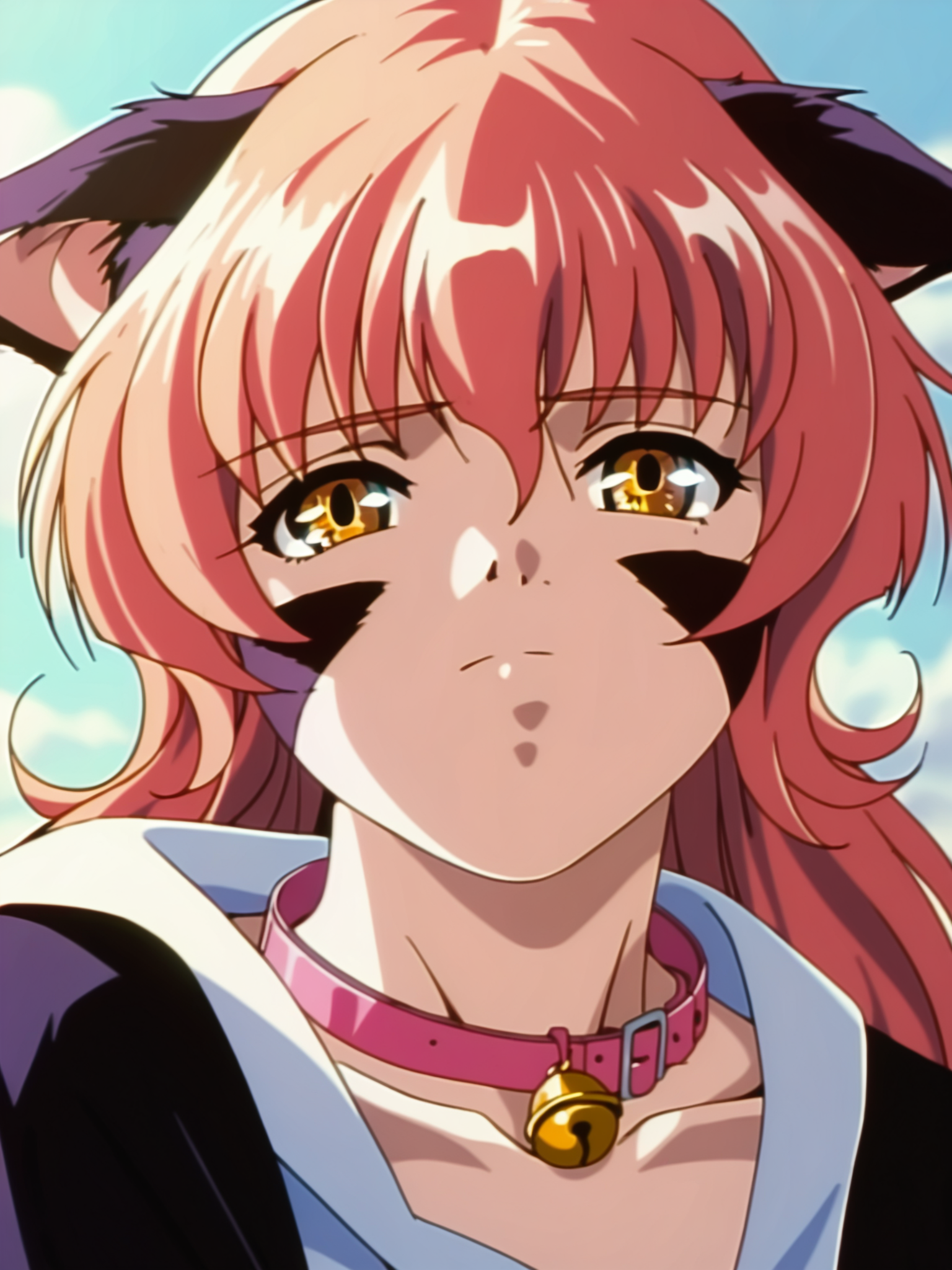 <lora:happy_tentacle-nina-v0.4-000010:0.9>, ht_nina, whisker markings, body fur, pink collar, neck bell, outdoors , cowboy shot, 1girl, (petite:1.2), solo focus, disgusted, rolling eyes, (looking at viewer:1.1), backlighting, (depth of field:0.8), , score_9, score_8_up, score_7_up, score_6_up, score_5_up, score_4_up,