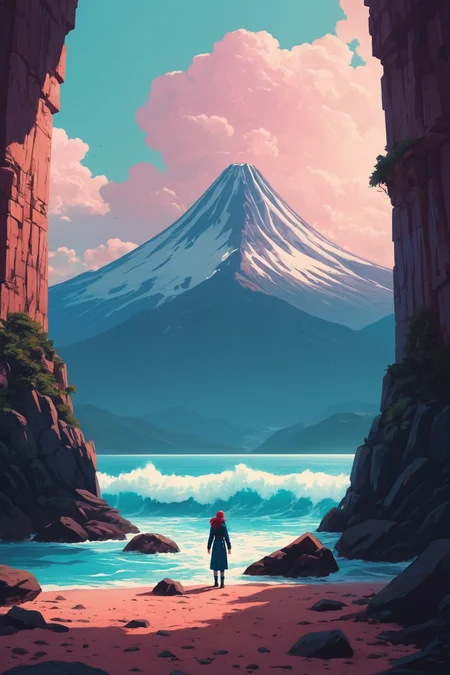 by Alena Aenami and [Frank Hong|Christophe Vacher] in the style of [Marc Simonetti:Jovana Rikalo:0.25]