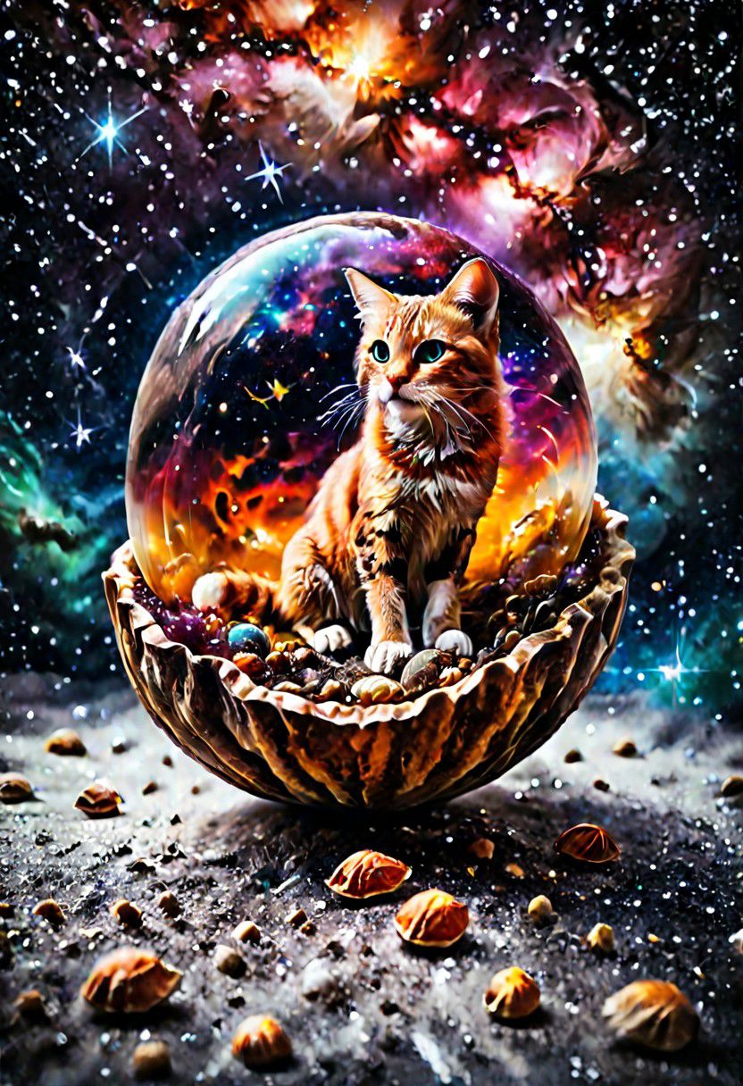 a cat in a space_IN_Shell