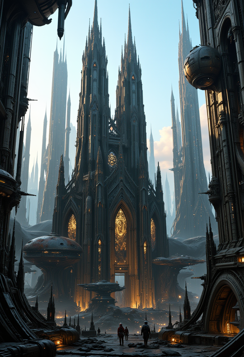 The Catholic Gothic cathedral in the futuristic megapolis.
<lora:artilands:0.5>,
<lora:Sci-fi_env_flux:0.5>,
<lora:FluxMythP0rtr4itStyle:0.5> mythp0rt,