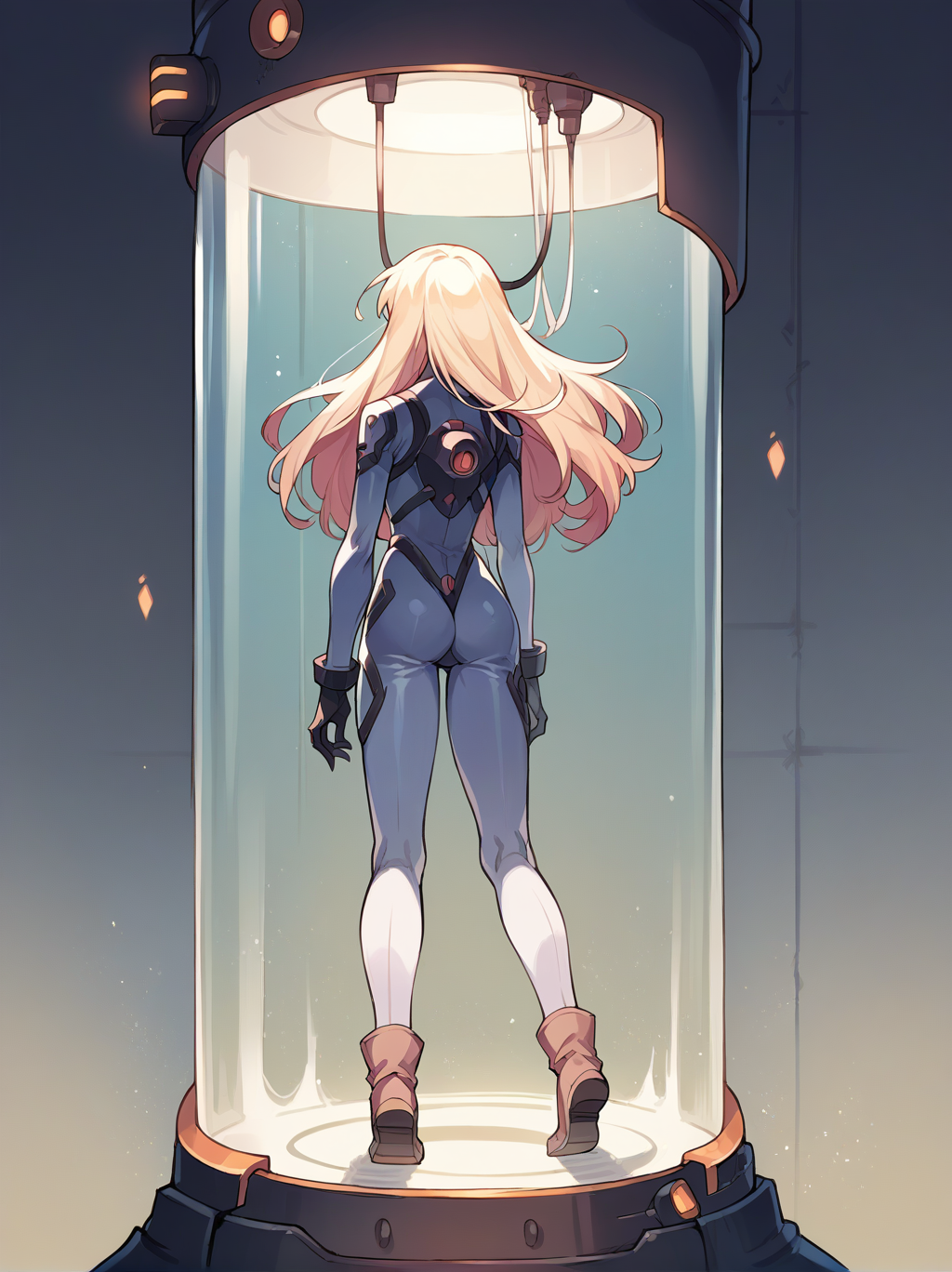 score_9, score_8_up, score_7_up, score_6_up, source_anime, BREAK <lora:stasis_tank_v0.3-pony:1>
1girl, long hair, 
stasis tank, in container, from behind, bodysuit,