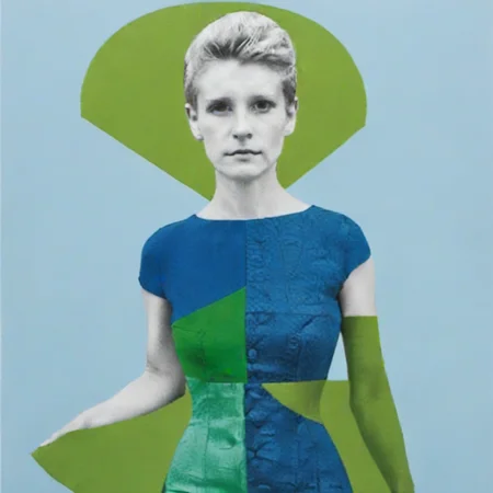 split composition, 1boy, blue and green, dress, <lora:å岿å¾:0.85>