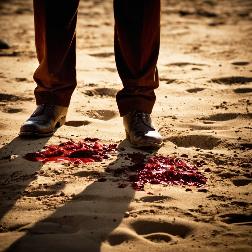 cinematic film still of <lora:detailed:0.2> 
<lora:perfection style:0.2>
<lora:Ron Fricke style:0.1>
 <lora:Django Unchained film style:0.8>
In 1858 a shadow of a man standing in a dirty area with blood on groun,blurry,no humans,blood,depth of field,shadow,beach,sand,silhouette,blood splatter,desert,footprints , 1800's, western film style, Django Unchained film style, shallow depth of field, vignette, highly detailed, high budget, bokeh, cinemascope, moody, epic, gorgeous, film grain, grainy