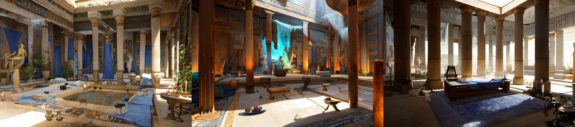 (otherworldly, otherworldly atmosphere, otherworldly appearance), highly insanely detailed, masterpiece, top quality, best quality, highres, 4k, 8k, RAW photo, ((ancient egyptian theme:1.2)), Hong Kong structure, structure, 
(mystical theme), mystical gatmosphere, arcane sanctuaries, otherwordly aura, 
(long_hair, long hair, random colors hair, glowing hair, hair over one eye, long messy hair), 
(eyelashes, eyeliner, eyeshadow, eyelashes, long eyelashes), 
collar, earrings, jewelry, necklace, armlet, 
tentacle, (underwater), nsfw, 
Homestay, Resort, (Guest House:1.1), 
building, structure, swirling energy, 
action pose, 
drunk, 
high-heels, 
reflection, reflective floor, 
shawl, 
abandoned building, shopping mall, overgrown with vegetation, [volumetric fog], cinematic lighting, colorful, colourful, 
belly bottom, erotic lingerie, 
((dune)), steep, sandhills, 
HDR, ((photorealistic)), professional light, cinematic lighting, fashion photography, ambient lighting, face lighting, <lora:detail_slider_v4:1>, Fantasy picture, OverallDetail, ancient roman room with a statue and candles in it and a bed in the middle of the room with a blue blanket on it and a blue blanket on the floor, RomInt, <lora:RomanInterior-10:0.8>, epiCPhoto, (fantasy world)