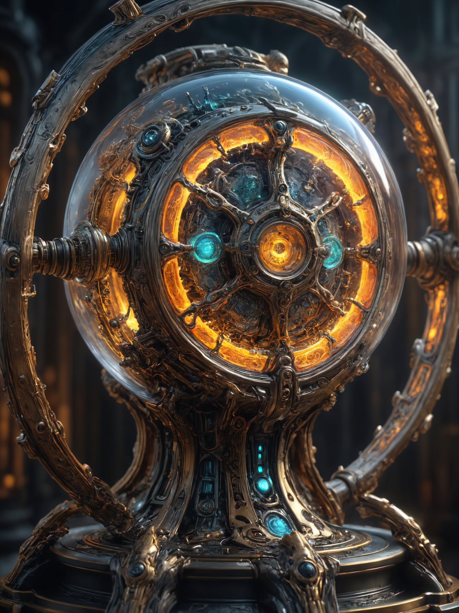 an intricately detailed award winning painting demonstrating astonishing style and technique and rendering a creative and new subject matter in amazing detail,dramatic,trending,exciting,"Inside the Time Machine",, glow effects, godrays, Hand drawn, render, 8k, octane render, cinema 4d, blender, dark, atmospheric 4k ultra detailed, cinematic, Sharp focus, big depth of field, Masterpiece, colors, 3d octane render, 4k, concept art, trending on artstation, hyperrealistic, Vivid colors, extremely detailed CG unity 8k wallpaper, trending on CGSociety, Intricate, High Detail, dramatic
