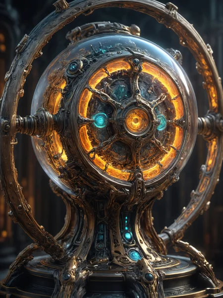 an intricately detailed award winning painting demonstrating astonishing style and technique and rendering a creative and new subject matter in amazing detail,dramatic,trending,exciting,"Inside the Time Machine",, glow effects, godrays, Hand drawn, render, 8k, octane render, cinema 4d, blender, dark, atmospheric 4k ultra detailed, cinematic, Sharp focus, big depth of field, Masterpiece, colors, 3d octane render, 4k, concept art, trending on artstation, hyperrealistic, Vivid colors, extremely detailed CG unity 8k wallpaper, trending on CGSociety, Intricate, High Detail, dramatic