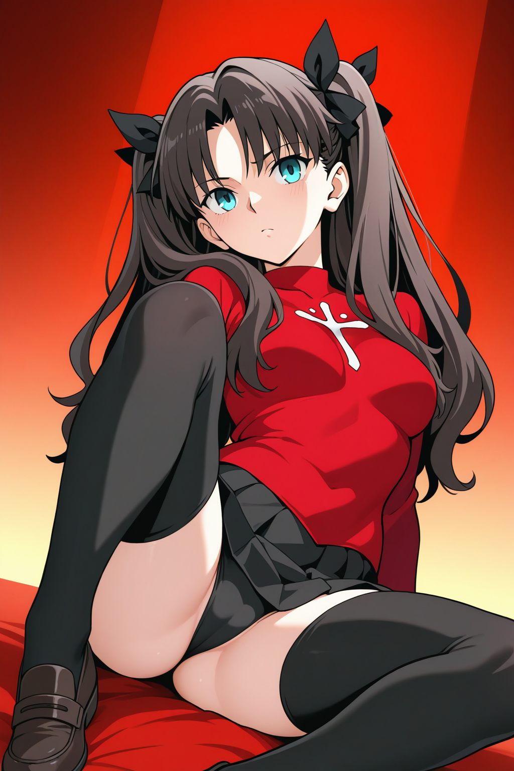 1girl, tohsaka rin, <lora:TLR_Style:1>, tlr-style, masterpiece, best quality, high quality, highres, absurdres