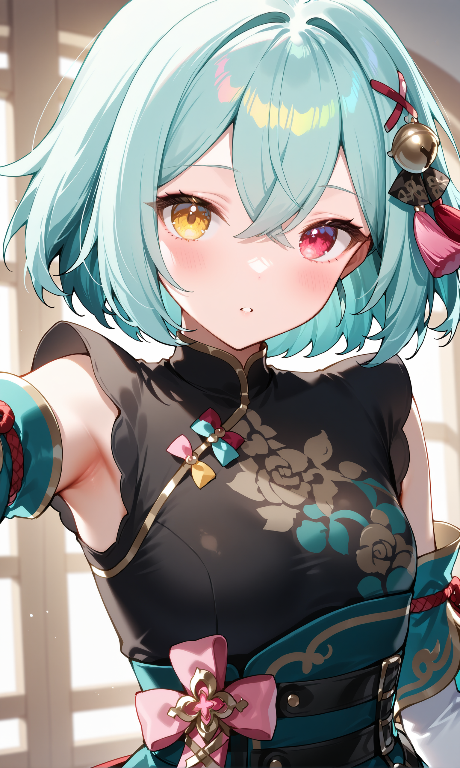 masterpiece,best quality,amazing quality,<lora:Event_Bryceeversoul:0.8> Event_Bryce(eversoul),
heterochromia,
dynamic pose, 1girl, solo, upper body, looking at viewer,