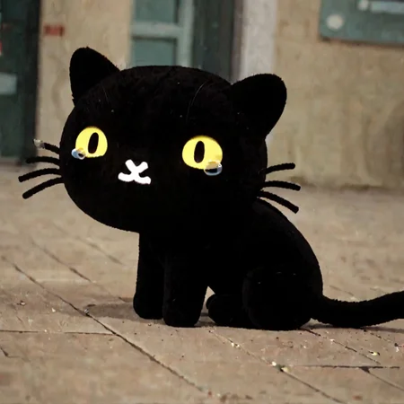 score_9, score_8_up, score_7_up, 8k, hd, photo, neutral expression, realistic, live-action, mio_pucca, yellow eyes, yellow sclera, black cat, black fur, cat, solo, :< sitting, sad, aquacrying, wavy mouth, closed mouth, tearing up, close up, no humans,