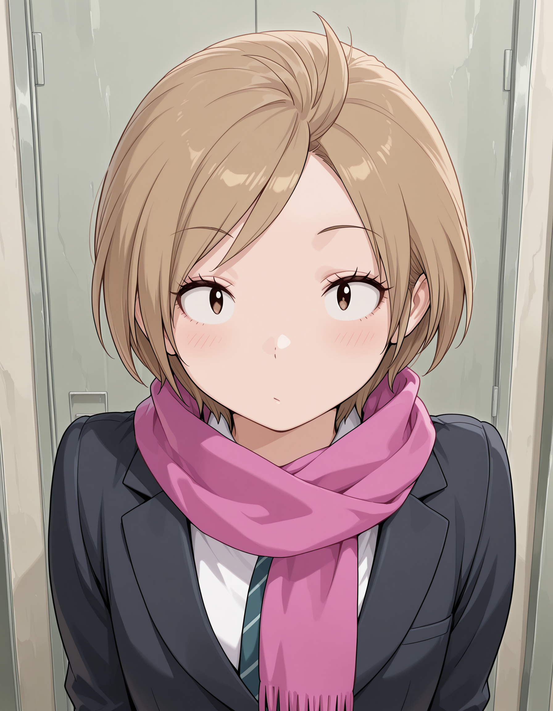 <lora:WorldTrigger_IzuhoNatsume_V1.2[IL]:1>, izuho natsume, scarf, blazer, looking at viewer,, masterpiece,best quality, very aesthetic,absurdres,newest,