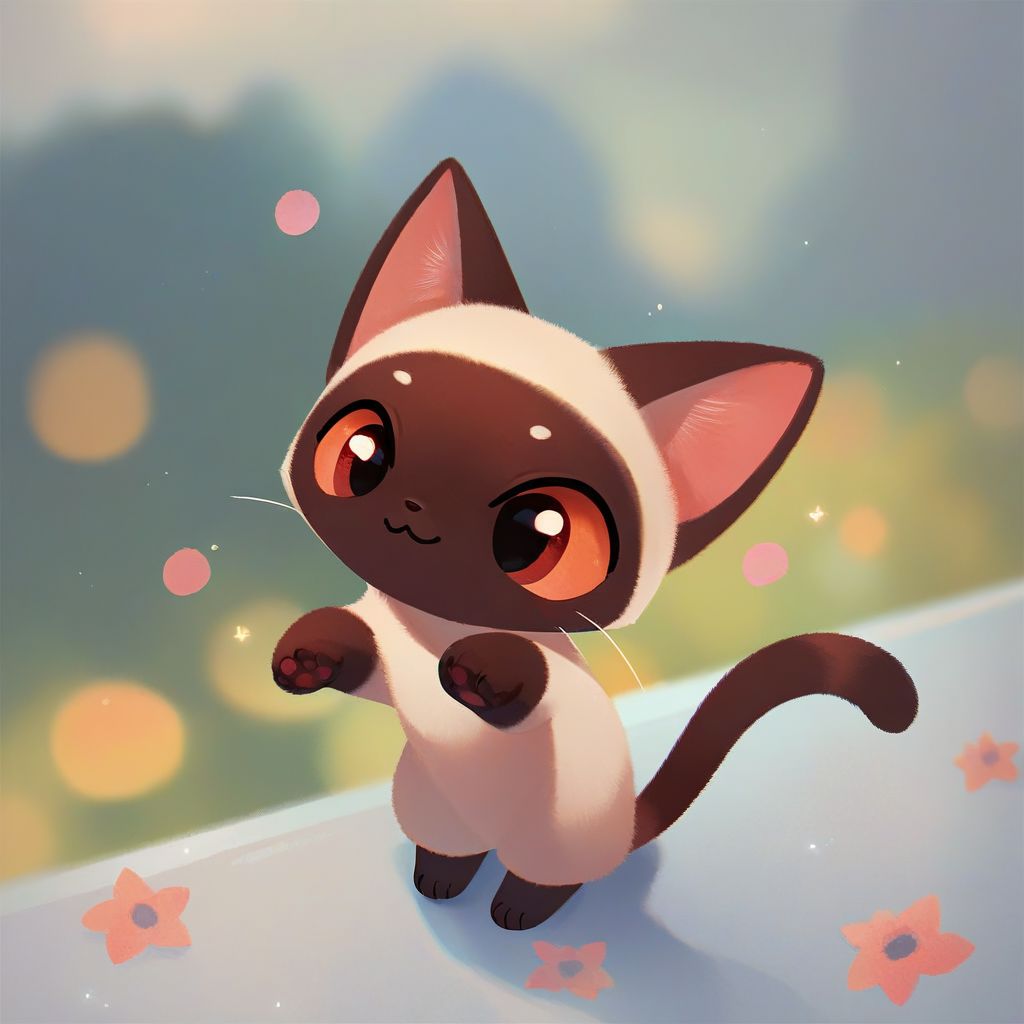 score_9, score_8_up, score_7_up, pikaole no humans animal focus, (Siamese cat:1.05), fur, full body solo blurry background, cute rating_safe source_furry,