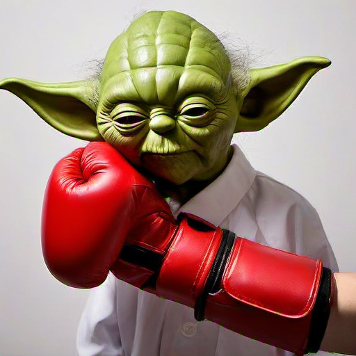 <lora:PE_FacePunch:0.8> PEFacePunch,boxing glove,
Yoda