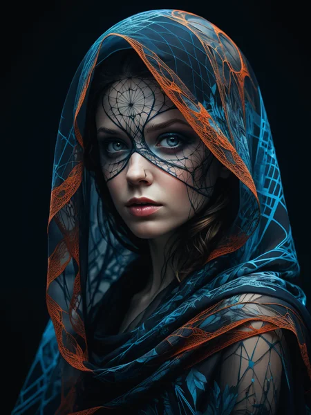 mysterious silhouette woman with veil, by Minjae Lee, Carne Griffiths, Emily Kell, Steve McCurry, Geoffroy Thoorens, Aaron Horkey, Jordan Grimmer, Greg Rutkowski, amazing depth, double exposure, surreal, geometric patterns, intricately detailed, bokeh, perfect balanced, deep fine borders, artistic photorealism , smooth, great masterwork by head of prompt engineering <lora:add-detail-xl:2> <lora:Double_Exposure:0.5>