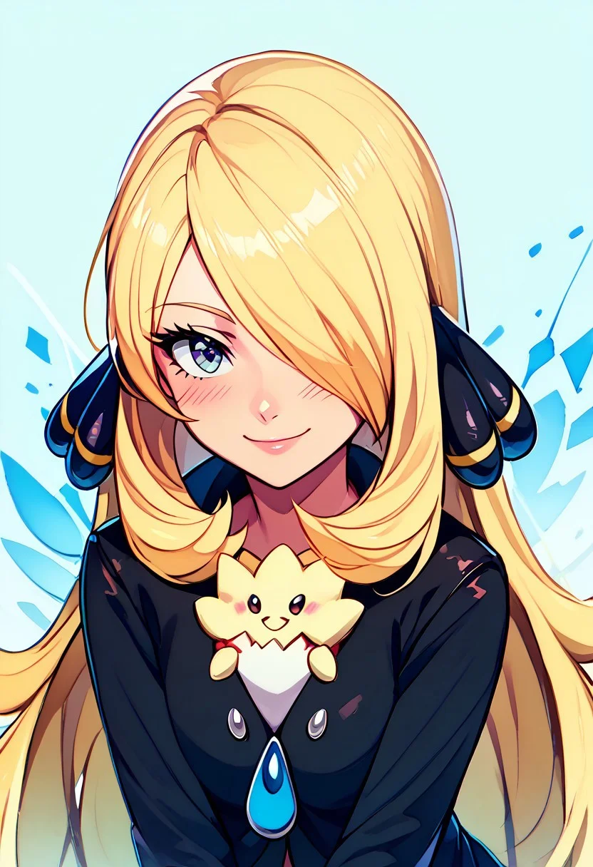 score_9, score_8_up, score_8, cute,      
rating safe, 
BREAK,
tgpi, smile, blush, leaning forward, upper body, source anime, 
zzCynthia, solo, 1girl,  blonde, long hair, black coat, black pants,
BREAK,
smile, looking at viewer, 
zPDXL, Expressiveh