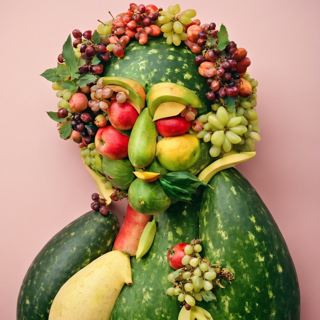 <lora:SDXL_Fruits_Sa_May:1>  made from fruit, a woman