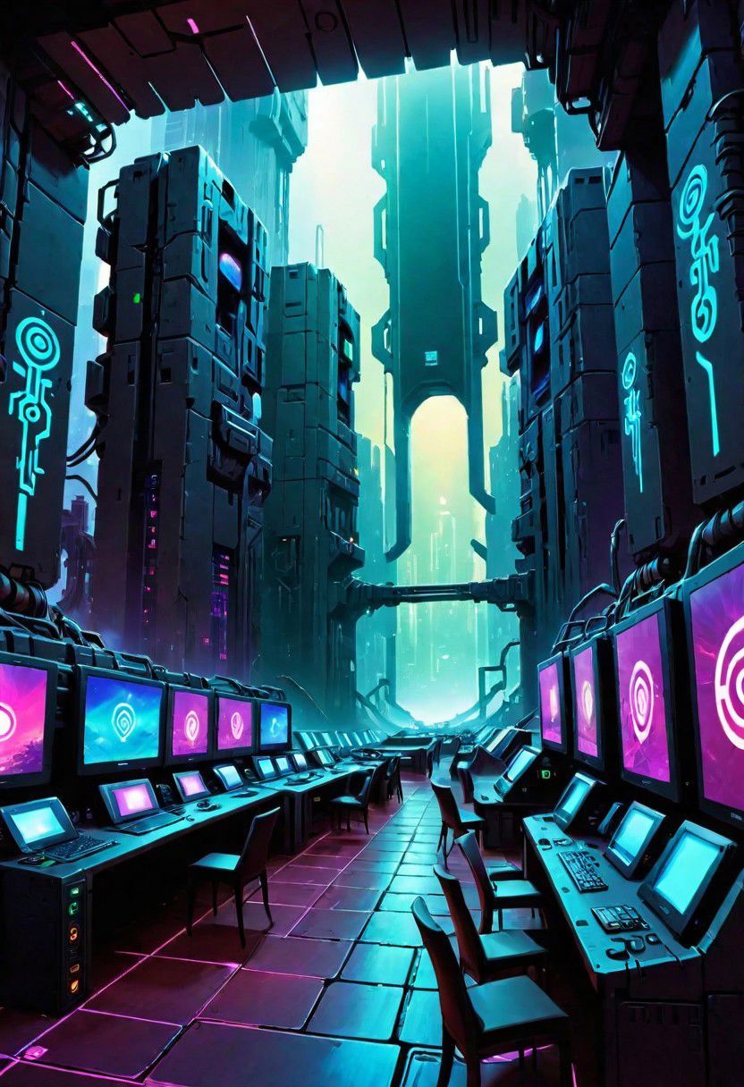 ASCIIshadowrun_party, cyberpunk, high-tech lowlife, netrunner, stylized, shadowrun_surface