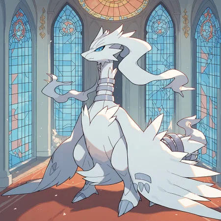 score_9, score_8_up, score_7_up, ReshiXL, solo, long hair, colored sclera, blue eyes, silver chokers, pokemon \(creature\), cathedral, stained glass, full body, looking at viewer, Expressiveh, sunny, , <lora:cefaa866-a58e-40ba-a219-79ab392f7d60:0.9>, <lora:a9a1f46e-c909-4e1a-b154-a52cb79406da:0.9>