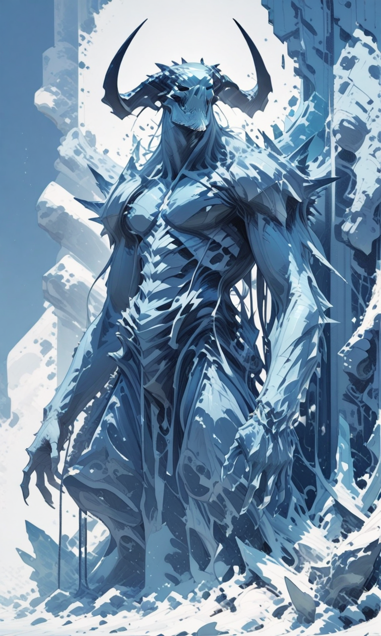 concept,  [ demon | ice ] ,  <lora:- iLL - the_edgy_mech_V2.0-step000013500:.8>,  <lora:ck-shadow-circuit-IL:0.8>  <lora:- iLL - combined_stylized_V1.0-step00001500:.8> <lora:- iLL - combined_concept_V1.0-step00033500:.2>