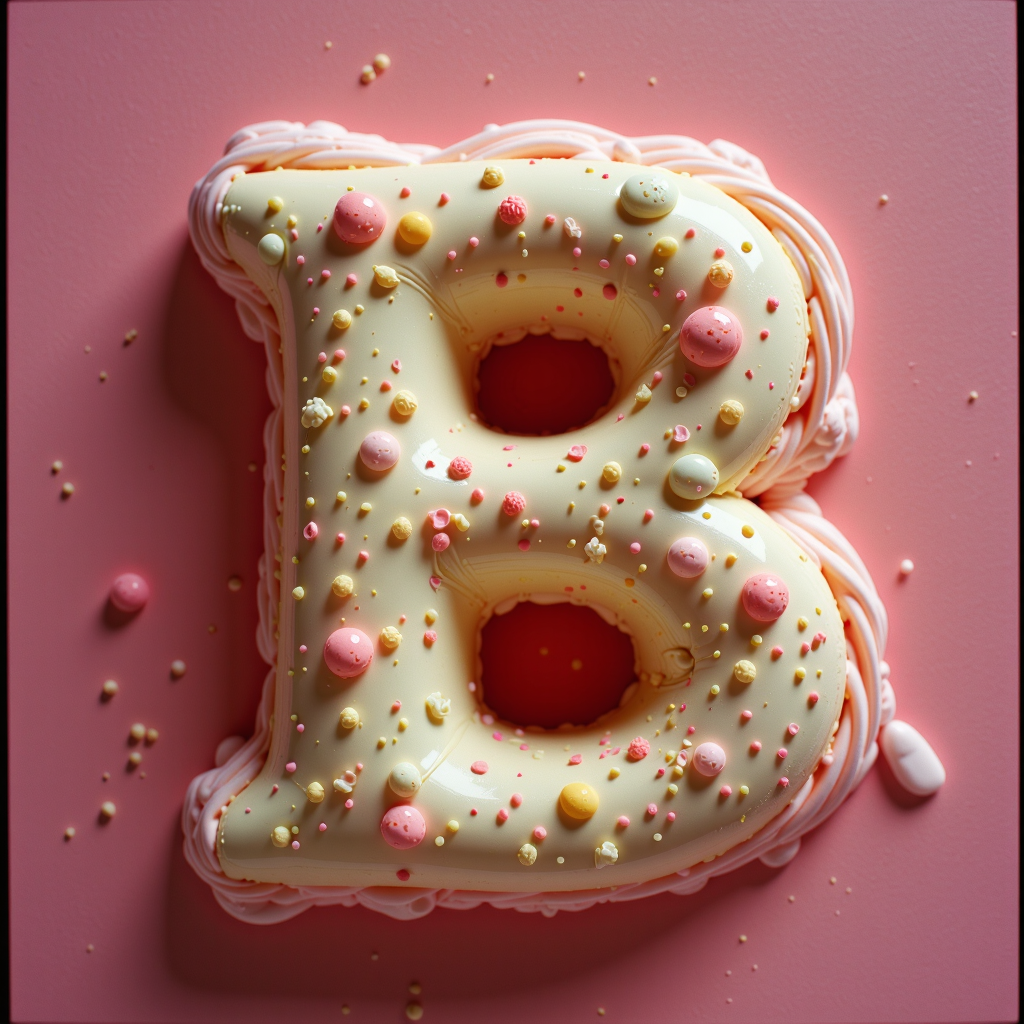 a professional (film grain:1.2) photography of a made entirely out of ice cream GelatoStyle Letter<lora:GelatoStyleFlux:0.8>
