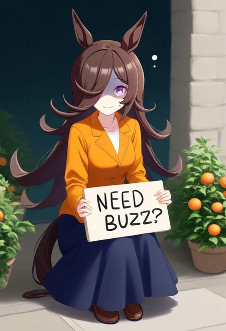 (umamusume,rice_shower_(umamusume),) 1girl,  , long skirt ,(need_buzz, buzz, need_buzz, holding sign, holding sign ), 
, blood orange style, outdoor,pg,
 flower, orange jacket, rose, 
(animal_ears, blue_skirt, brown_hair, flower, hair_over_one_eye, hat, horse_ears, horse_girl, horse_tail, jacket, long_hair, looking_at_viewer, purple_eyes, , rose,  skindentation, skirt, smile, solo, standing, tail,  
linea_alba,squatting, looking at viewer,  tilted_headwear, shaded face, fake smile, nervous sweat, wavy mouth, , very awa, long_sleeves,, solo,  general, :0.8),(umamusume,rice_shower_(umamusume),) 1girl,  , long skirt ,(need_buzz, buzz, need_buzz, holding sign, holding sign ),