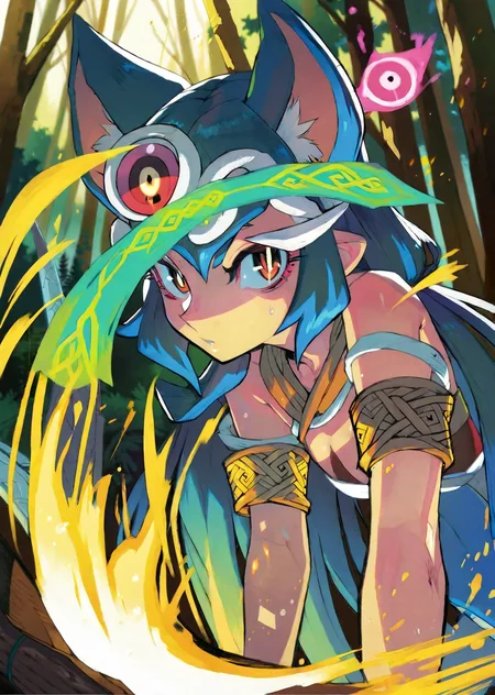 by hata, by ninomae by yogisya,
1girl
extremely beautiful detailed piercing eyes,
1 female druid healing animals in forest. glowing particles, celtic knot, mythical
masterpiece, best quality, high quality, highres, absurdres, very detailed, high resolution, sharp, sharp image, 8k, vivid, colorful, stunning, anime, aesthetic