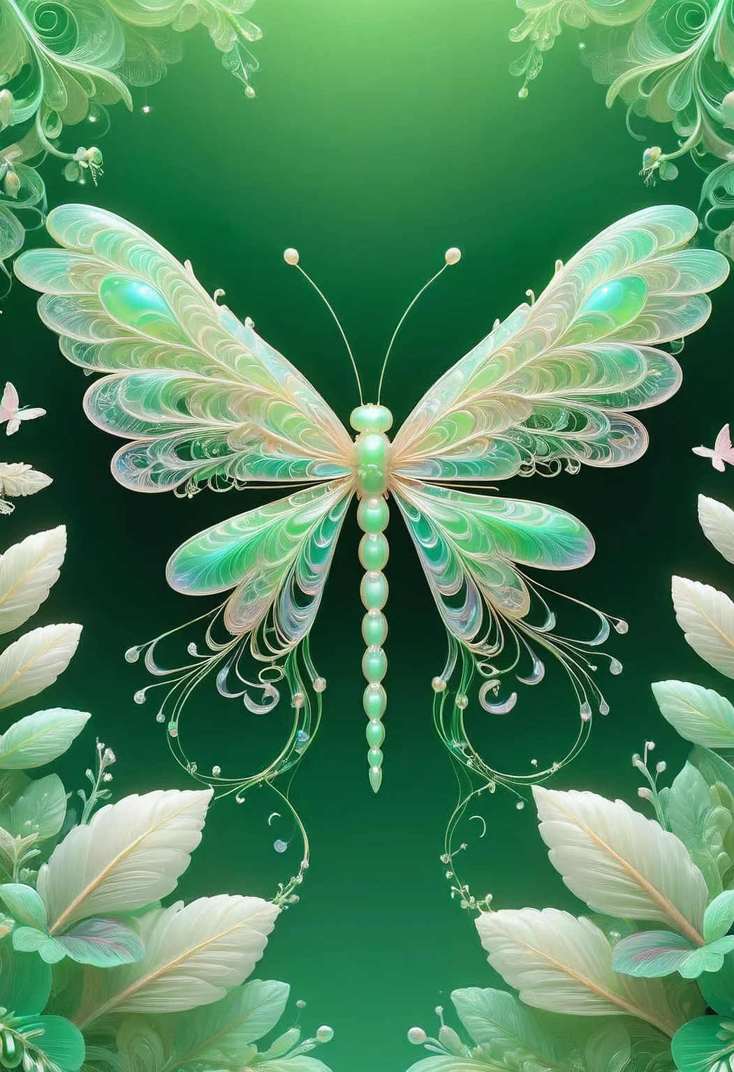 p1nk1r1j3lly, Jed-dtl, concept art, Green Lacewing, Lyrical Abstraction, beautiful, elaborate, <lora:PinkieIriJllySDXL:0.7>, <lora:Jedtailer:0.3>, radiant, striking, beautiful detailed supreme quality color intricate, lush, confident, intense, modified, inspired, beautiful detailed